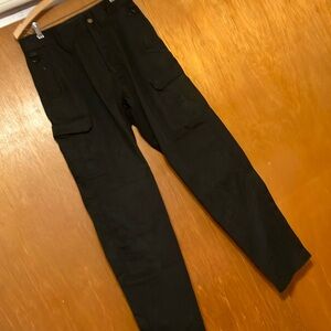 Men's Black Cargo Pants, 30x 34